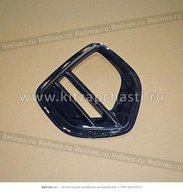 Накладка на противотуманную фару, правая, передний бампер Chery Tiggo 2 Pro 602001143AA