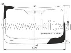 Стекло лобовое BAIC X35 A00042593